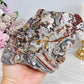 Large Mexican Lace Agate Slab 19cm on Stand