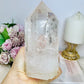 Large Clear Quartz Tower on Stand 24cm 952g