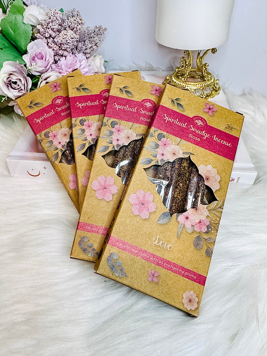Rose Smudge Incense Sticks Pack of 8