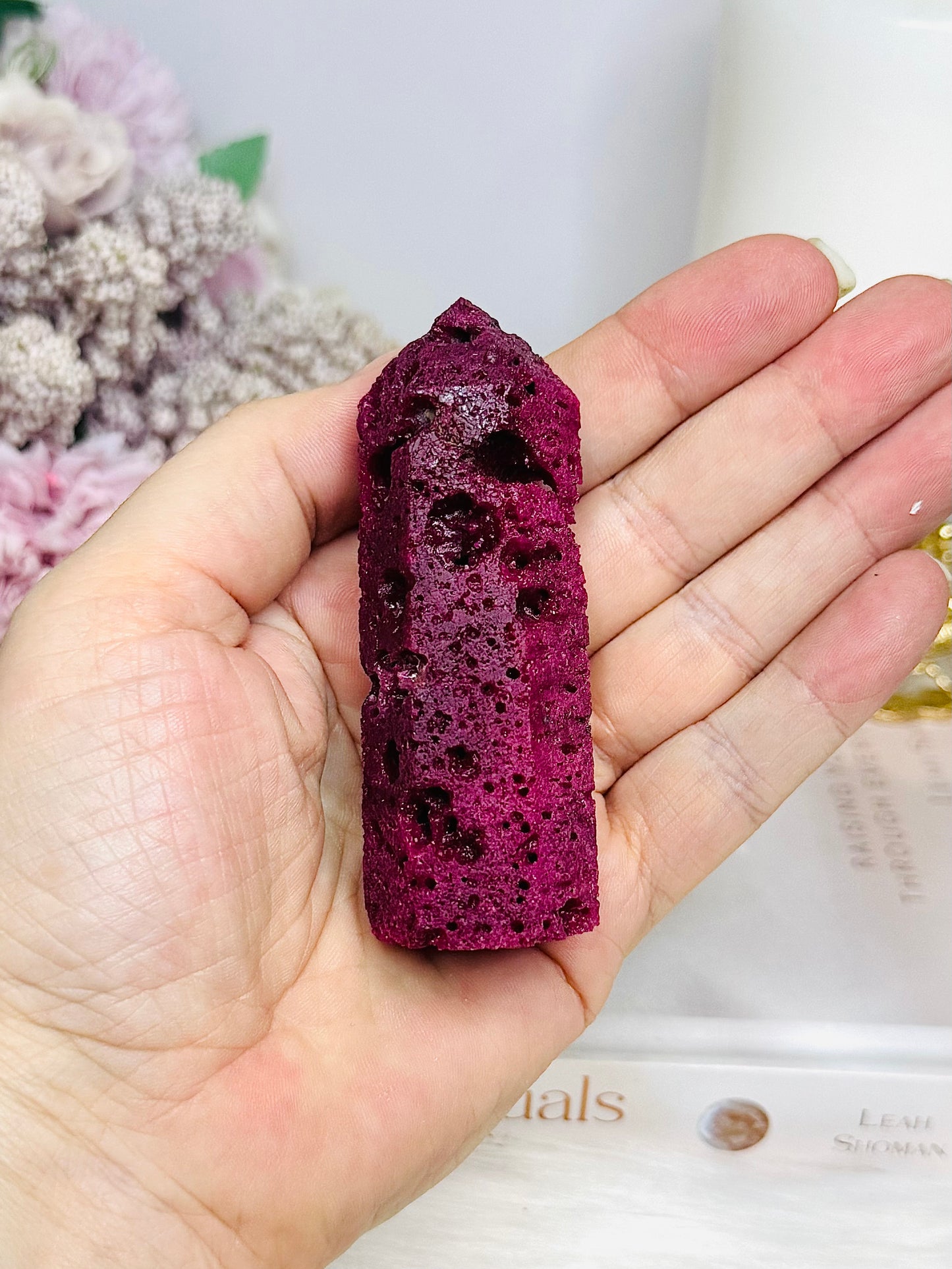 Ruby Honeycomb Tower 8cm (chemically identical to Natural Ruby)