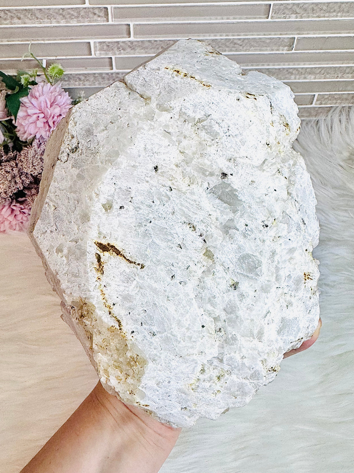 Huge Clear Quartz Specimen with Natural Inclusions 2.26KG 20cm