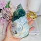 Large High Grade Ocean Jasper Carved Flame | Freeform 1.06KG 15cm