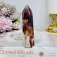 High Grade Fire Quartz Tower 9.5cm