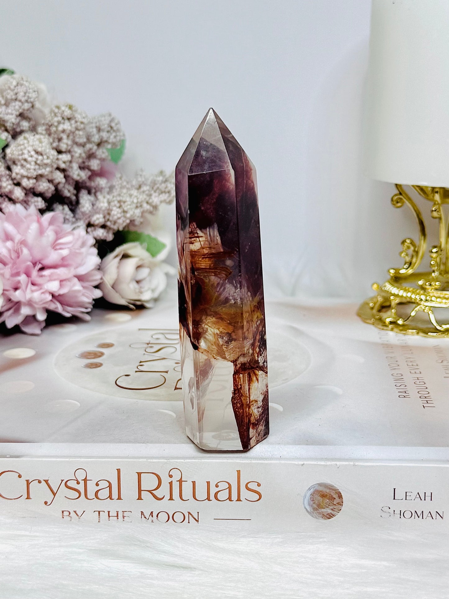 High Grade Fire Quartz Tower 9.5cm