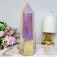 Large Angel Aura Rose Quartz Tower 18.5cm 808g