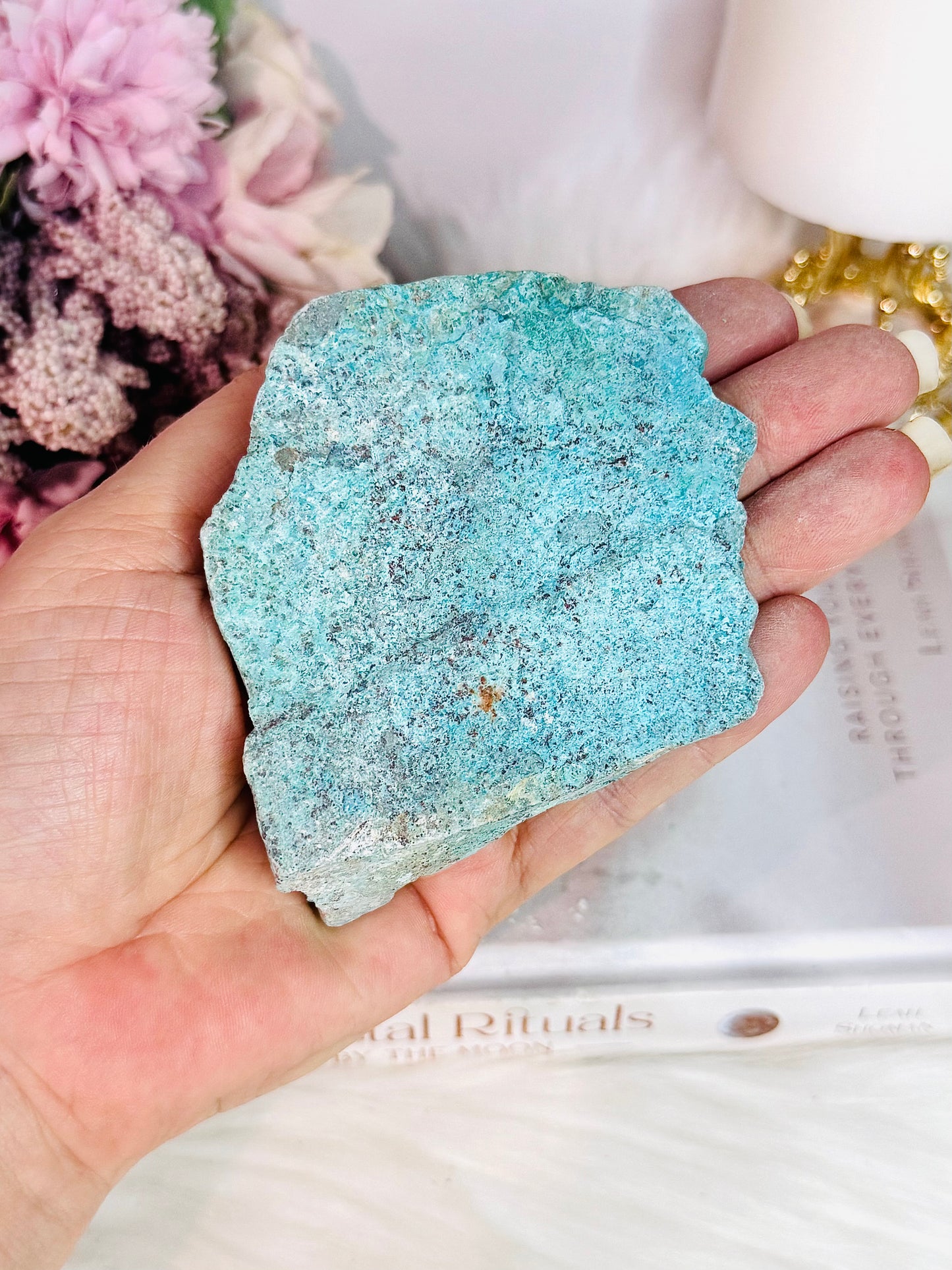 Raw Natural 8cm Chrysocolla Specimen