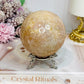 Large Druzy Pink Amethyst Sphere on Stand 602g