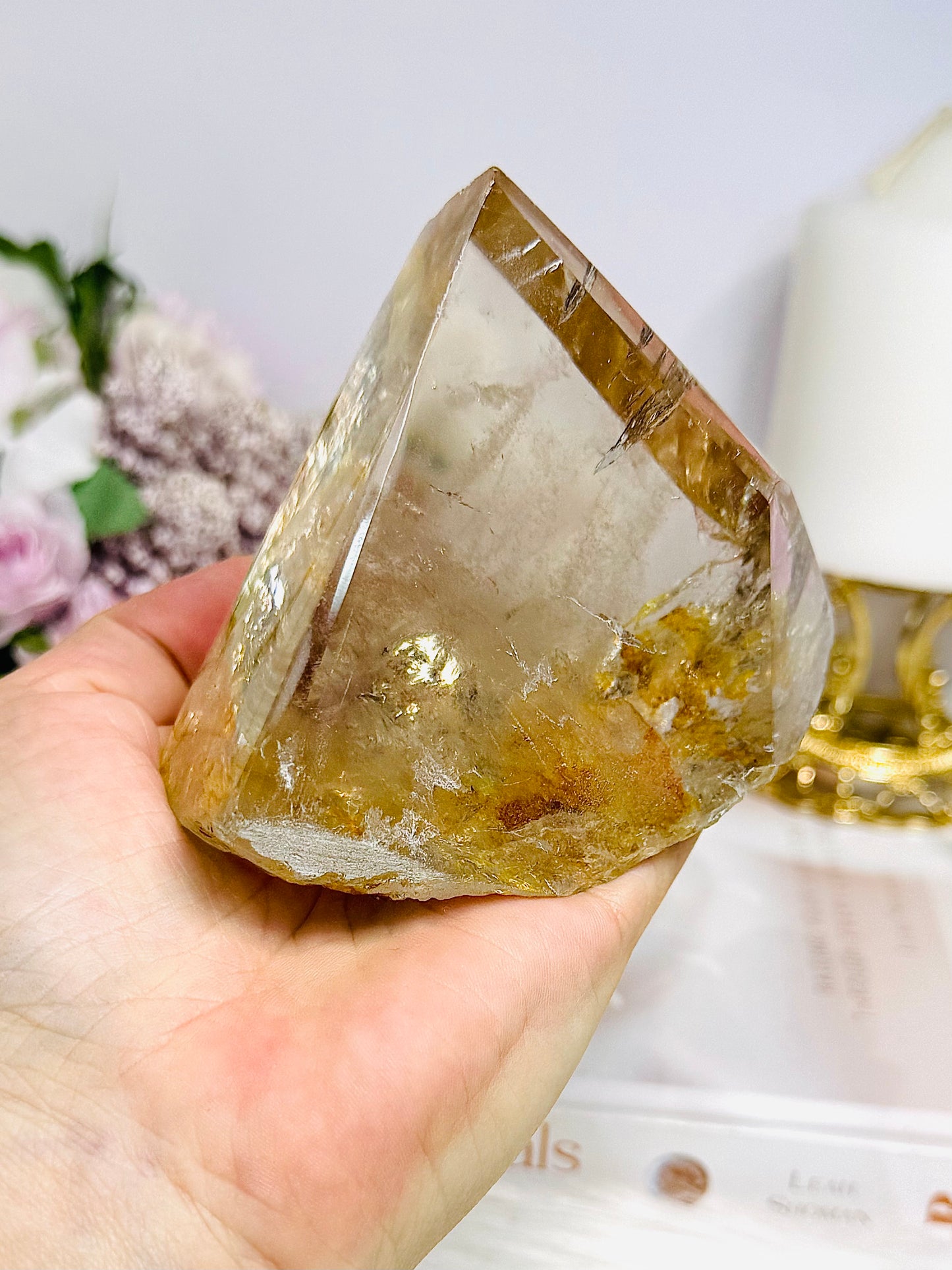 Natural Golden Healer Quartz Polished Freeform 10cm 421g