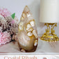 Druzy Flower Agate Freeform | Flame 11.5cm