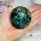 Large Natural Chrysocolla Sphere on Stand 327g