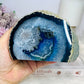 Blue (dyed) Agate Geode 12.5cm 771g