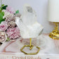 Clear Quartz Cluster on Gold Stand 13.5cm