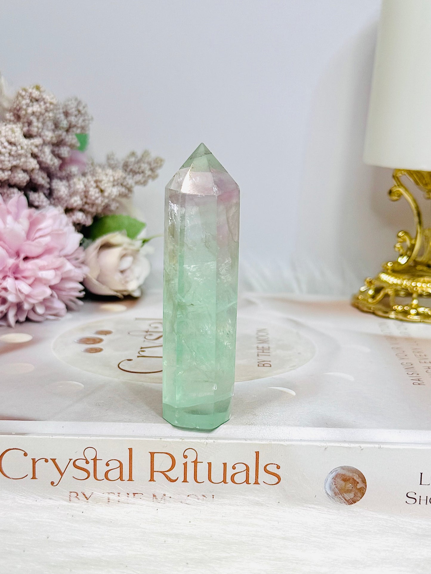 Watermelon Fluorite Tower 8cm