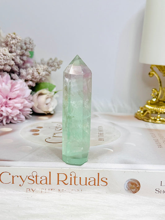 Watermelon Fluorite Tower 8cm