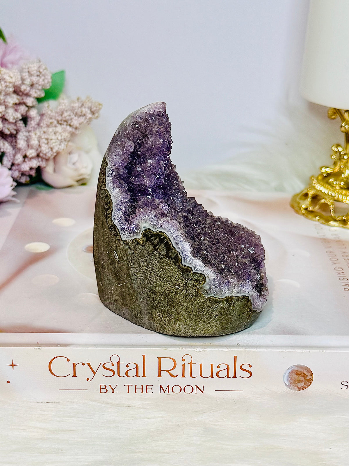Base Cut Amethyst Cluster 350g 9cm