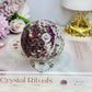 Pink Tourmaline Large Sphere On Stand 386g