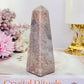 Natural 10cm Pink Amethyst Obelisk | Tower