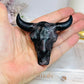 Garnet in Astrophyllite Bull on Stand 8cm