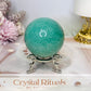 Amazonite Sphere On Stand 289g