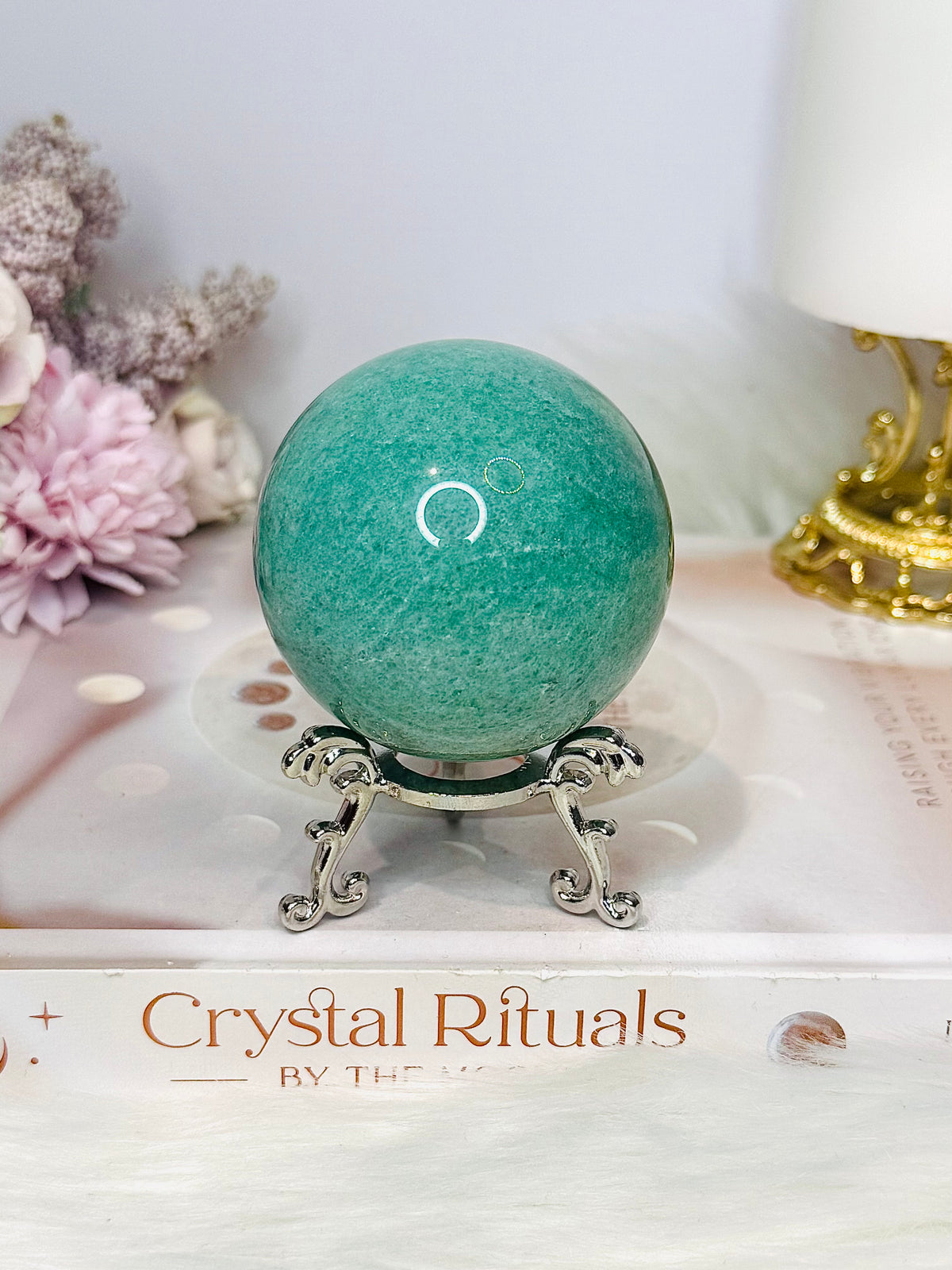 Amazonite Sphere On Stand 289g