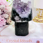 Large Chunky Amethyst Mushroom Carving 553grams 12cm