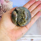 Gorgeous Natural Grape Agate Sphere 227gram On Stand