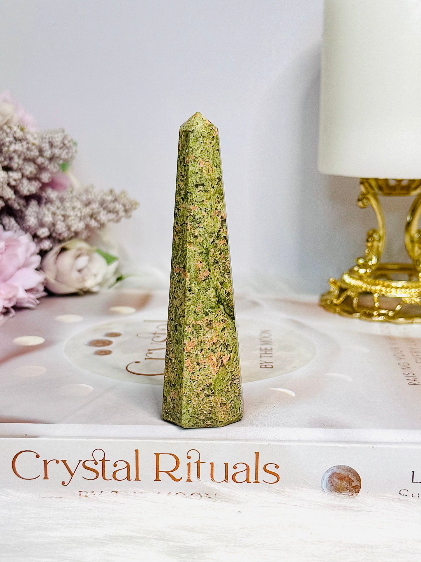 Unakite Tower | Obelisk 9cm