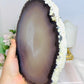 Large Druzy Agate Polished Slab on Stand 25cm 1.26KG