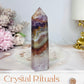 Crazy Lace Amethyst Tower 9cm