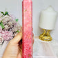 Rare Large Thulite Tower with Epidote Inclusions 20.5cm