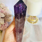 Wow!!! High Grade Large Amethyst Dragon Tooth Phantom Wand With Stunning Rainbows 18cm