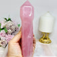 Large High Grade Dark Pink Rose Quartz Sceptre | Tower 17.5cm