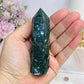 Moss Agate Tower 9.5cm