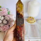 Natural Large Mookaite Jasper Tower | Generator with Hematite Inclusions 21cm