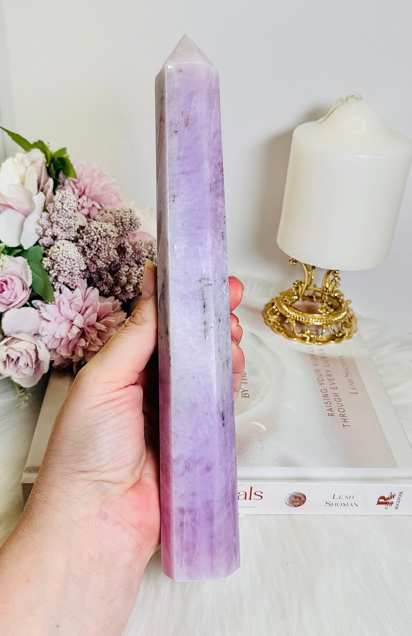 A Collectors Piece ~ Truly Divine Large 24cm Kunzite Tower