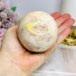 Large Druzy Pink Amethyst Sphere on Stand 414g