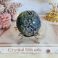 Gorgeous Natural Grape Agate Sphere 229grams On Stand