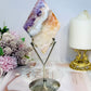 Crazy Lace Amethyst Diamond on Stand 20cm