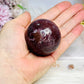 Red Onyx Sphere on Stand