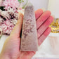 Gorgeous Chunky 10cm Pink Amethyst Obelisk | Tower From Brazil