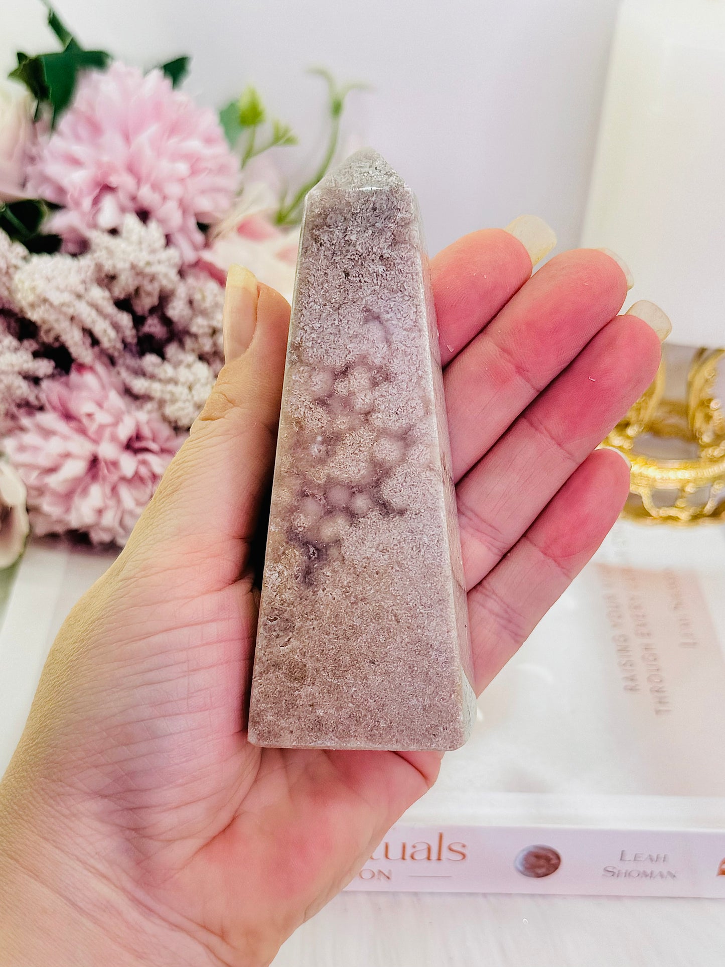 Gorgeous Chunky 10cm Pink Amethyst Obelisk | Tower From Brazil