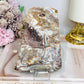 Mexican Lace Agate Slab on Stand 14cm