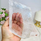 Natural Large Selenite Slab on Timber Stand 19.5cm 701g