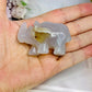 Rhinoceros Druzy Geode Carving 6cm