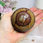 Large Zebra Rock Sphere on Stand 452g