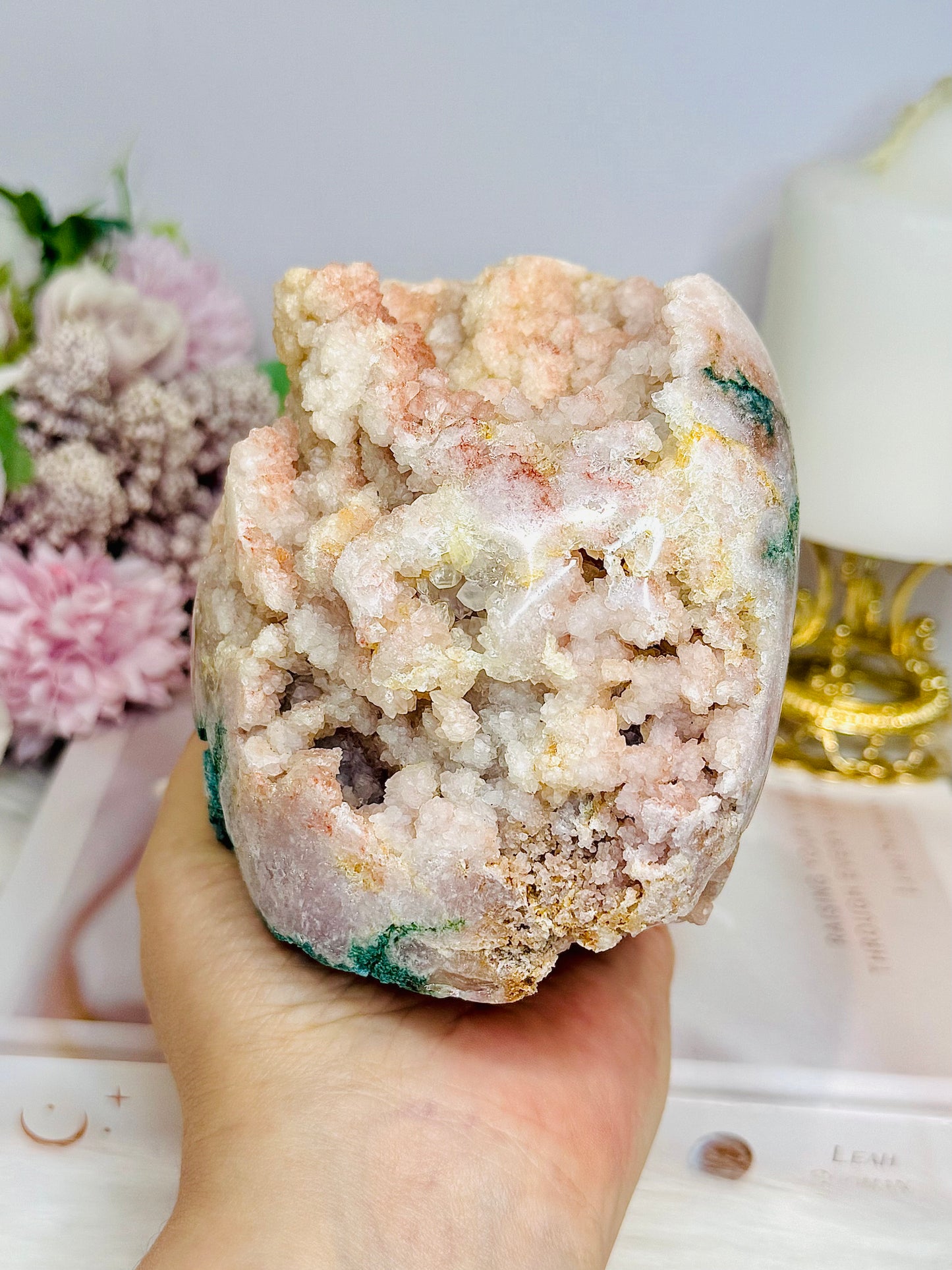 Large Pink Amethyst Druzy Freeform 1.08KG 10cm