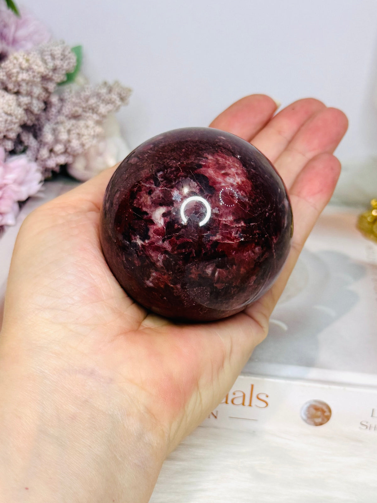 Red Jasper Sphere On Stand 374g