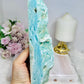 Large Blue Hemimorphite Druzy Tower 21cm