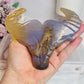 Druzy Agate Carved Bull Head On Stand 13.5cm