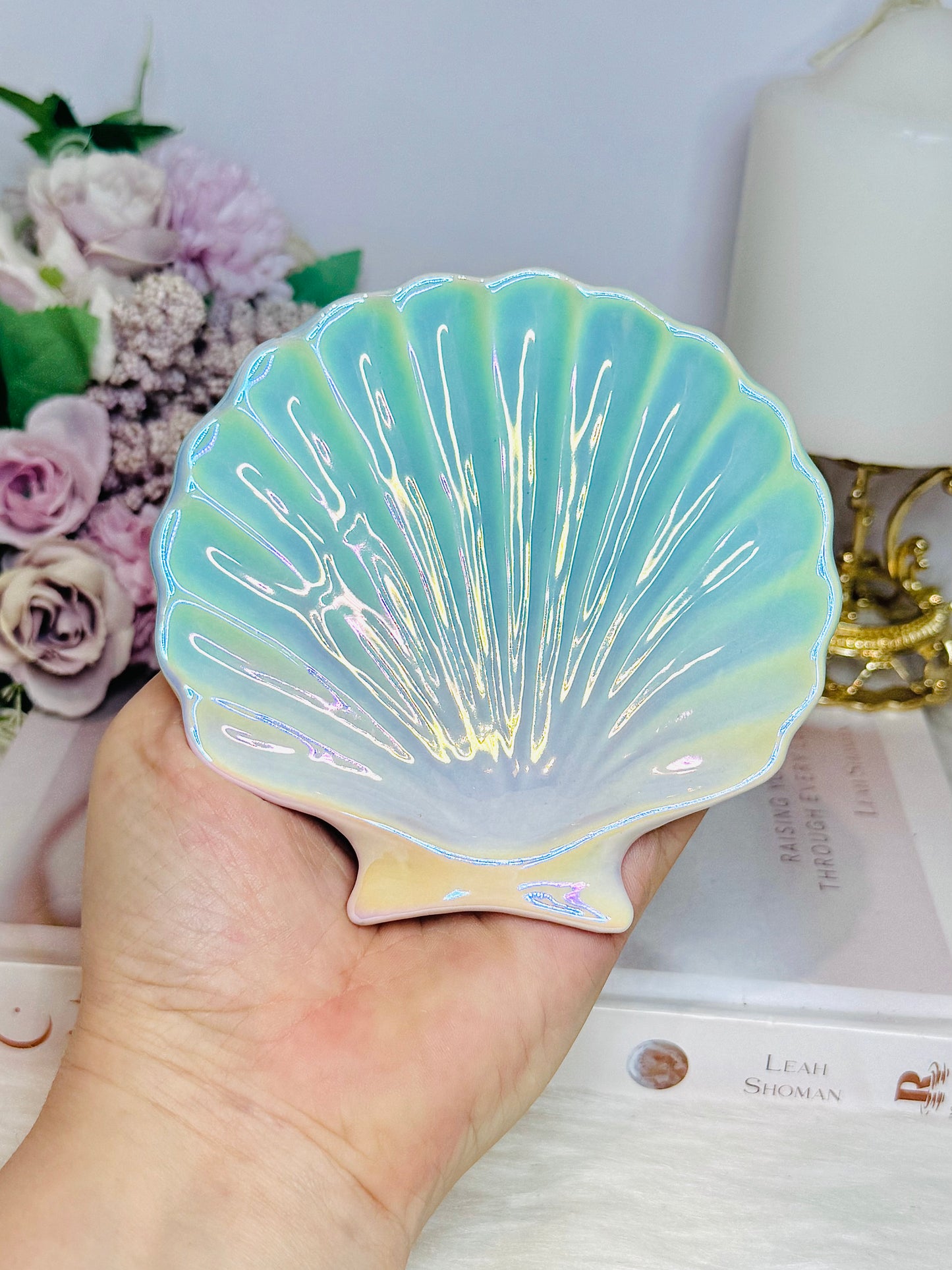 Iridescent Shell Trinket Dish
